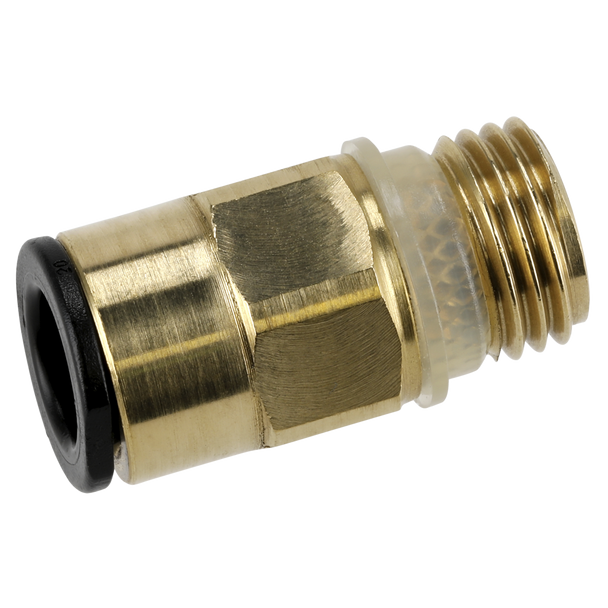 John Guest® Brass SuperThread Straight Adaptor 8mm x 1/4"BSP - Pack of 2