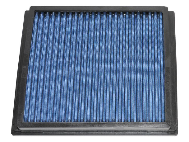 Britpart Peak Performance Air Filter for Defender Td5, blue and black rectangular automotive air filter. Britpart Peak Performance Air Filter for Defender Td5, blue and black rectangular automotive air filter.