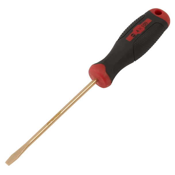 Screwdriver Slotted 4 x 100mm - Non-Sparking