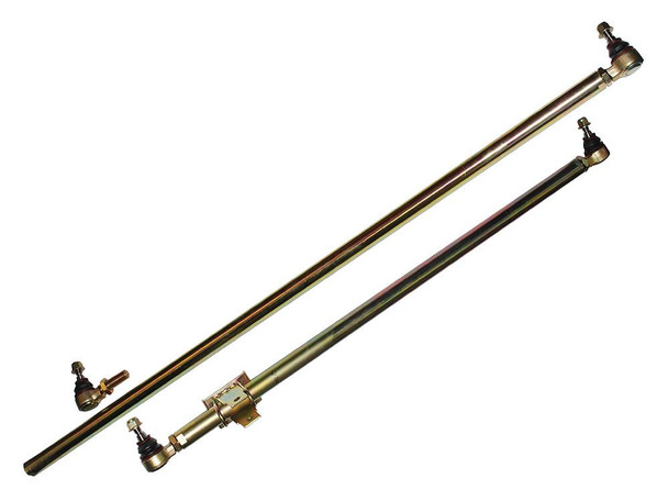 Britpart Heavy Duty Steering Track Rod and Drag Link Steering Arms for Discovery 2, automotive steering components with metal rods and joints for off-road vehicle steering system.