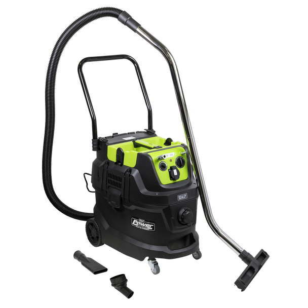 M Class Dust-Free Industrial Wet & Dry Vacuum Cleaner 40L with Autostart for Air/Electric Power Tools 1600W/230V