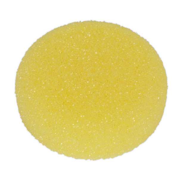 Hook-and-Loop Buffing & Polishing Foam Head 80 x 25mm - Yellow/Coarse
