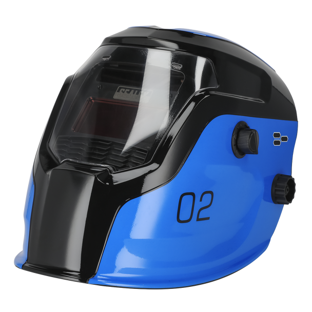 Auto Darkening Welding Helmet Shade 9-13 - Blue