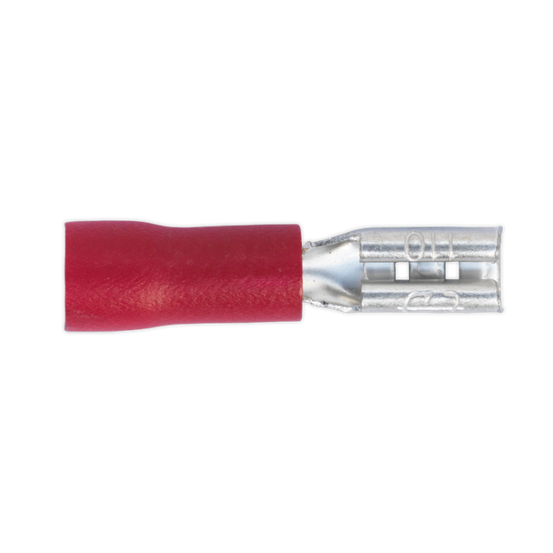Push-On Female Terminal 2.8mm, Red - Pack of 100