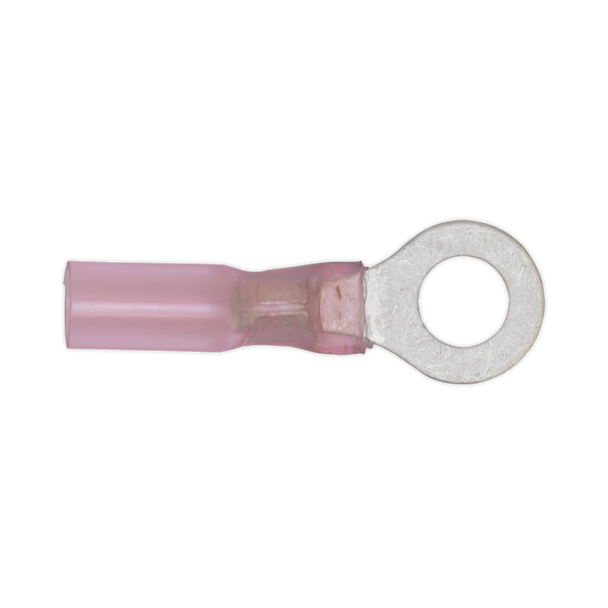 Heat Shrink Ring Terminal 5.3mm, Red - Pack of 25