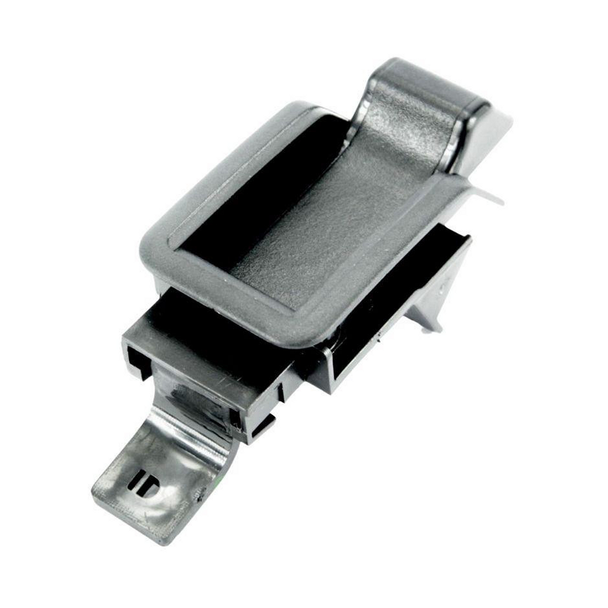 Britpart Interior Door Lock Button Repair - DA2499, product image of a black and silver door lock button repair part for Range Rover Classic.