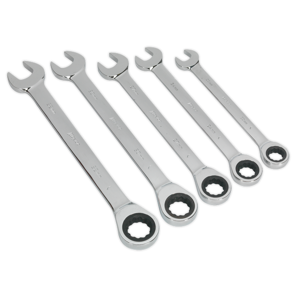 Siegen Combination Ratchet Spanner Set 5pc
