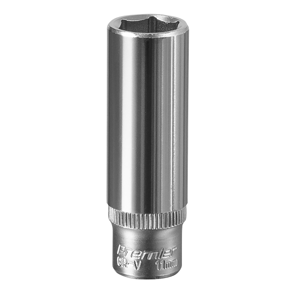 Premier Deep Socket 1/4"Sq Drive 11mm
