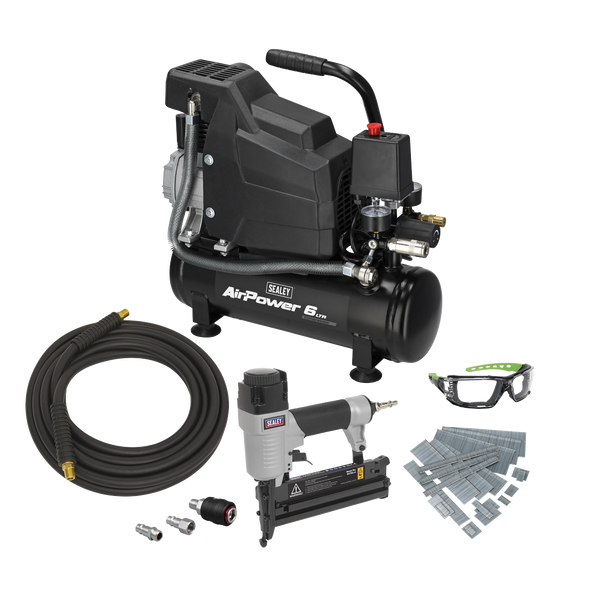 Air Compressor/Air Nail/Staple Gun Kit