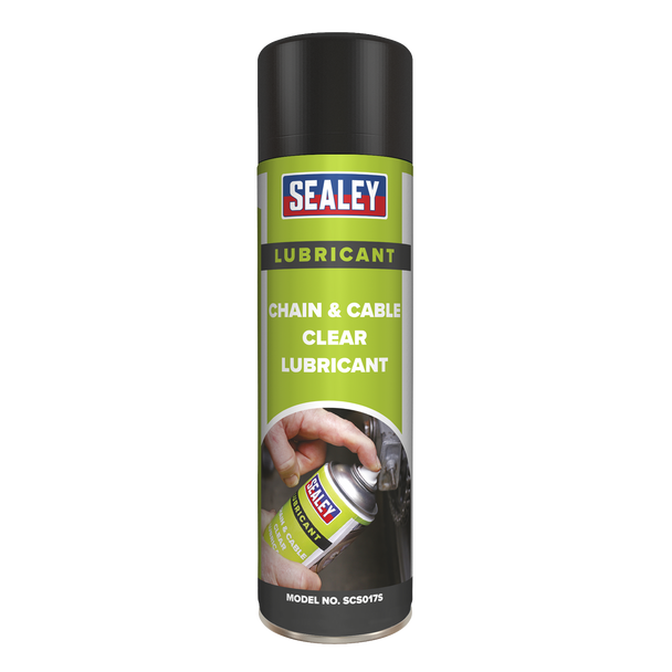 Chain & Cable Clear Lubricant 500ml - Pack of 6