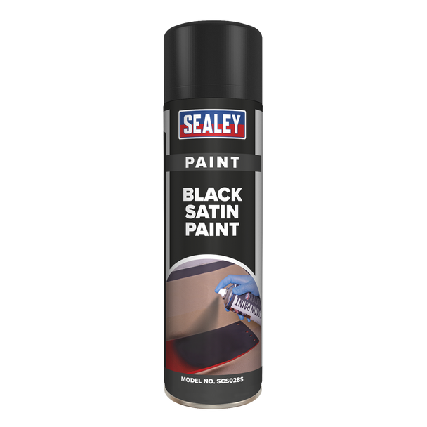 Satin Paint 500ml - Black