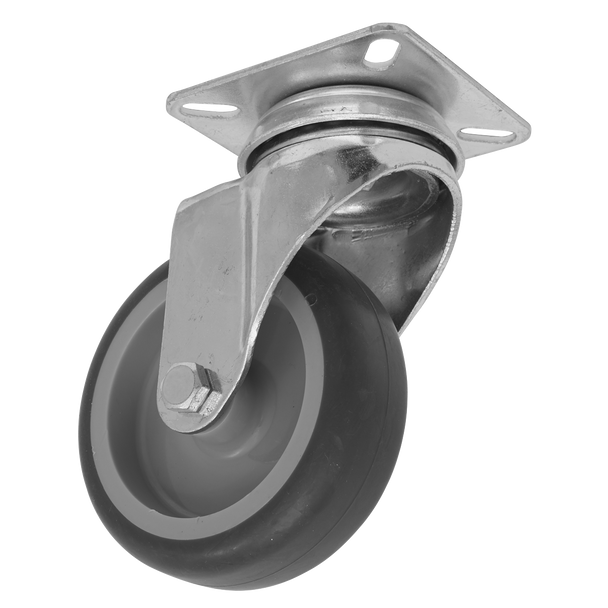 75mm Castor Wheel with Swivel Plate - SCW275SPEM