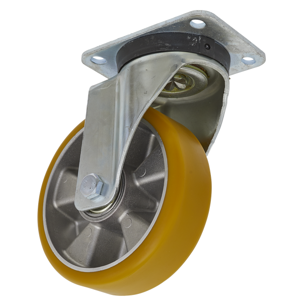 160mm Castor Wheel with Swivel Plate - SCW5160SP