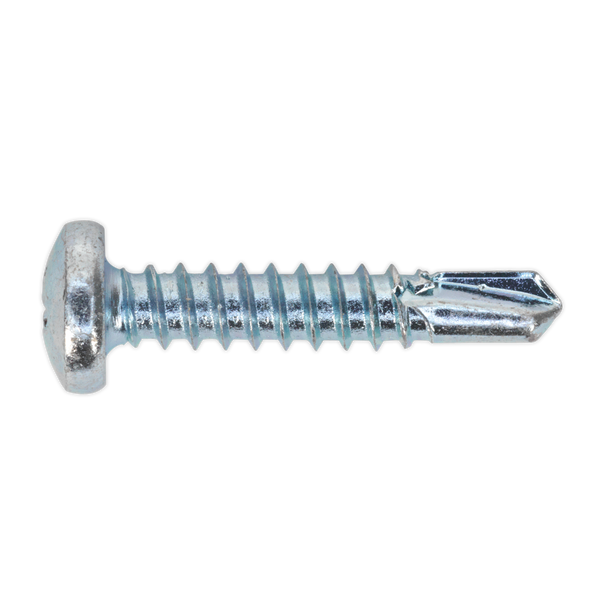 Zinc Plated Self-Drilling Pan Head Phillips Screw 4.8 x 25mm - Pack of 100