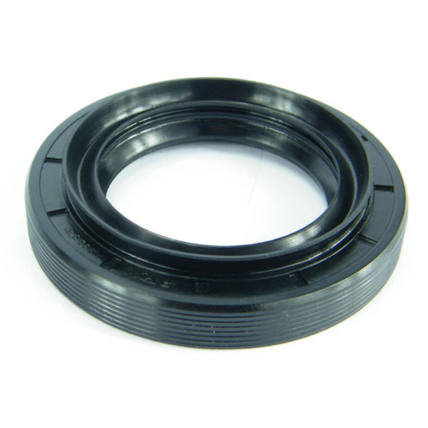 Direct Replacement Transfer Box Output Oil Seal for Defender, black rubber seal with grooves for secure fit.