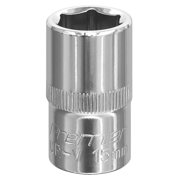 Premier Fully Polished Socket 1/2"Sq Drive 15mm
