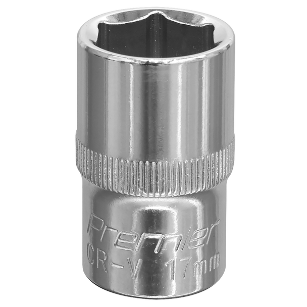 Premier Fully Polished Socket 1/2"Sq Drive 17mm