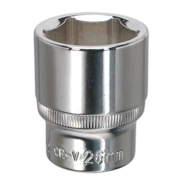 Premier Fully Polished Socket 1/2"Sq Drive 26mm