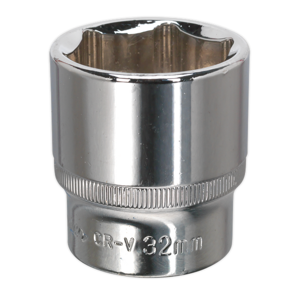 Premier Fully Polished Socket 1/2"Sq Drive 32mm