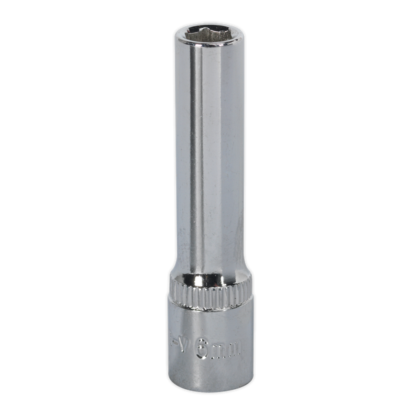 Premier Fully Polished Deep Socket 1/4"Sq Drive 6mm