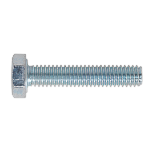 8.8 Zinc Plated HT Setscrew M4 x 20mm, DIN 933 - Pack of 50