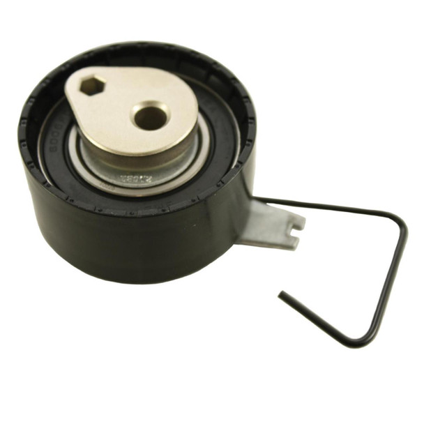 Direct Replacement Timing Belt Auto Tensioner for Freelander 1.8i K-Series, black and silver car part with metal mounting and tension adjustment lever.