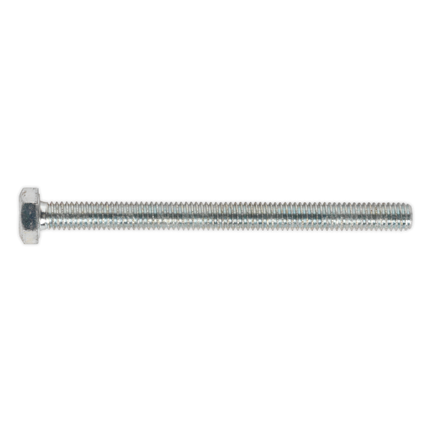 8.8 Zinc Plated HT Setscrew M6 x 75mm, DIN 933 - Pack of 50