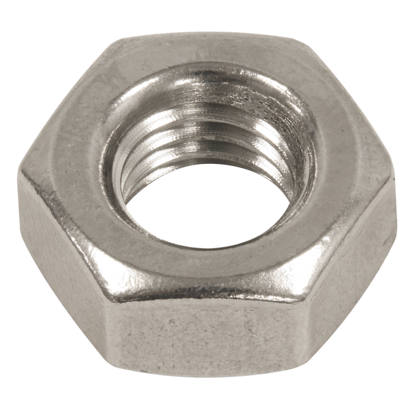 Stainless Steel Nut M10 A2, DIN 934 - Pack of 50