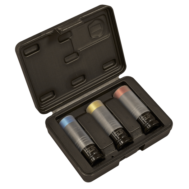 Premier Alloy Wheel Ultra-Power Impact Socket Set 1/2"Sq Drive 3pc