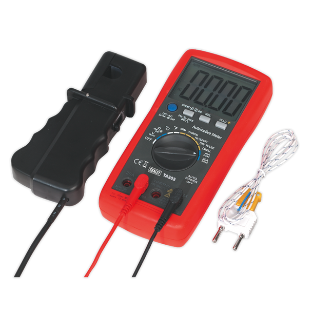 14-Function Digital Automotive Multimeter with Inductive Coupler