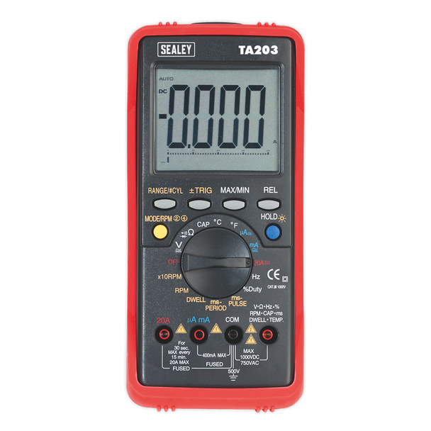 15-Function Digital Automotive Multimeter with Bar Graph/PC Link