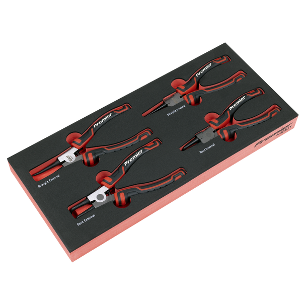 Premier Circlip Pliers Set with Tool Tray 4pc - TBT57