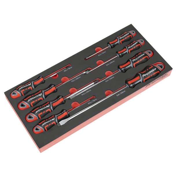 Premier Screwdriver Set with Tool Tray 8pc