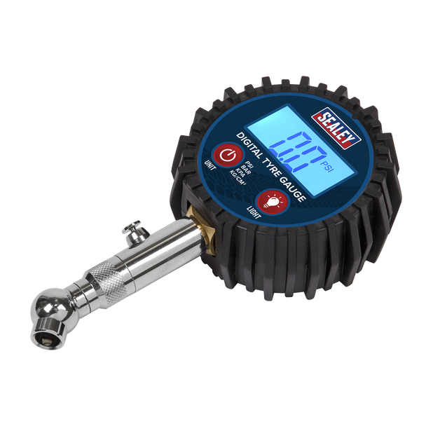 Digital Tyre Pressure Gauge with Swivel Head & Quick Release