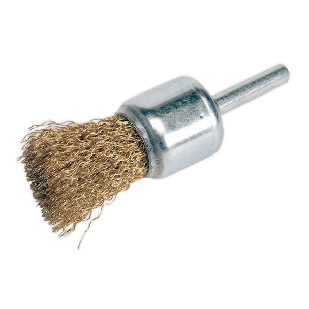 Flat Top Crimped Wire Decarbonising Brush 25mm