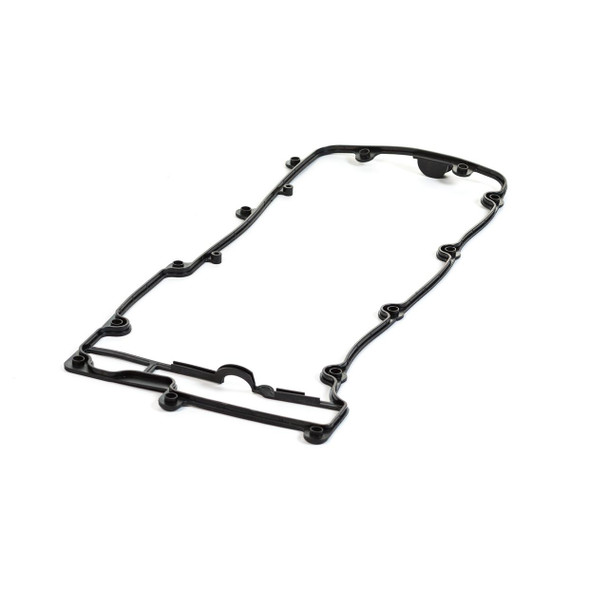Direct Replacement Rocker Cover Gasket for Discovery 2 & Defender Td5, black rubber engine component gasket laid flat on a white background.