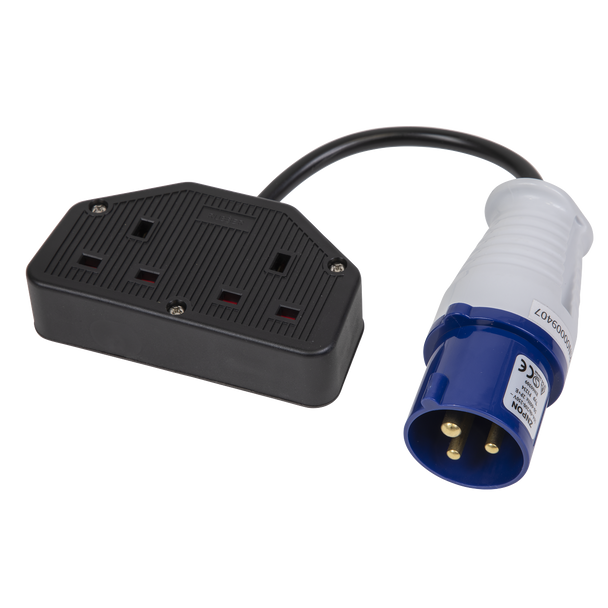Twin Trailing Socket & Cable Set 16A/13A