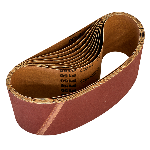 Worksafe® 100 x 620mm Sanding Belt 150Grit - Pack of 10