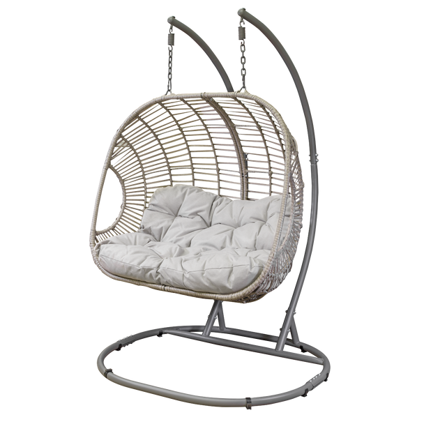 Dellonda Double Swinging Egg Chair with Cushion