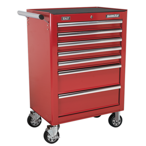 Superline PRO® Rollcab 7 Drawer - Red - AP26479T