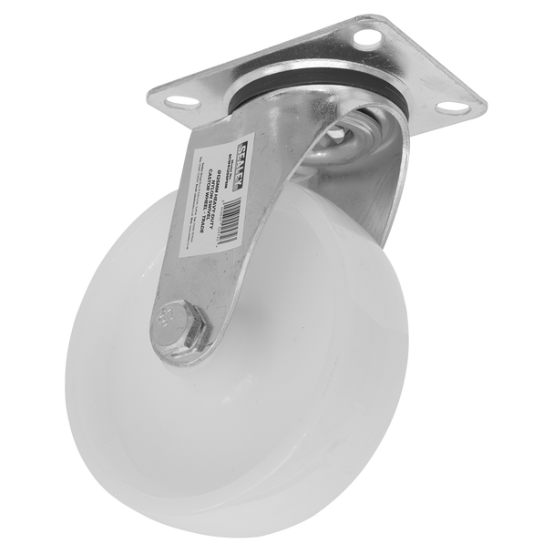 125mm Castor Wheel with Swivel Plate - SCW4125SPEM