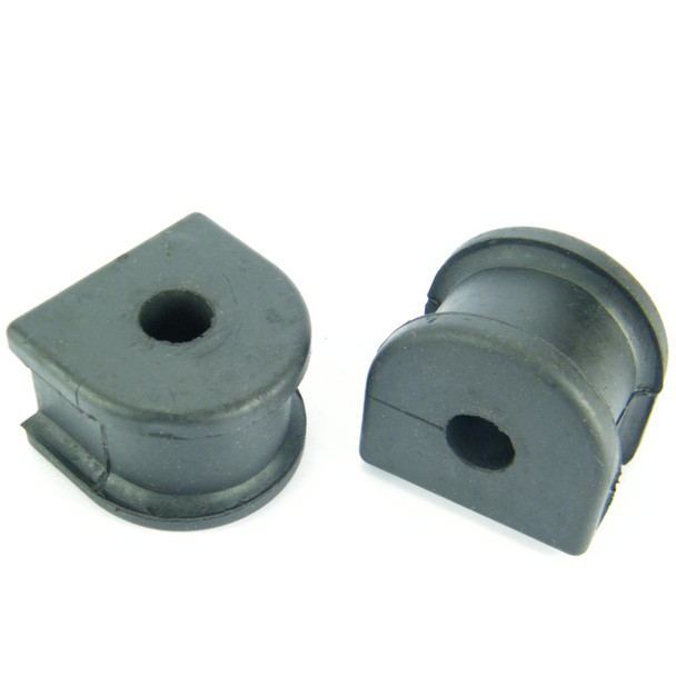 Direct Replacement Anti Roll Bar Bush Rear x2 for Discovery 1, two black rubber bushings designed for vehicle suspension stability.