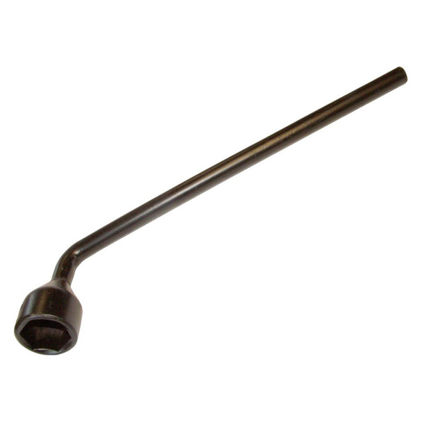 Direct Replacement Wheel Nut Wrench 27mm for Defender & Series 2/3 & Discovery 1, black metal wheel nut wrench with 27mm socket end for vehicle tire removal.