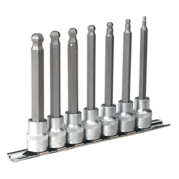 Premier Ball-End Hex Socket Bit Set 3/8"Sq Drive 7pc - AK6212