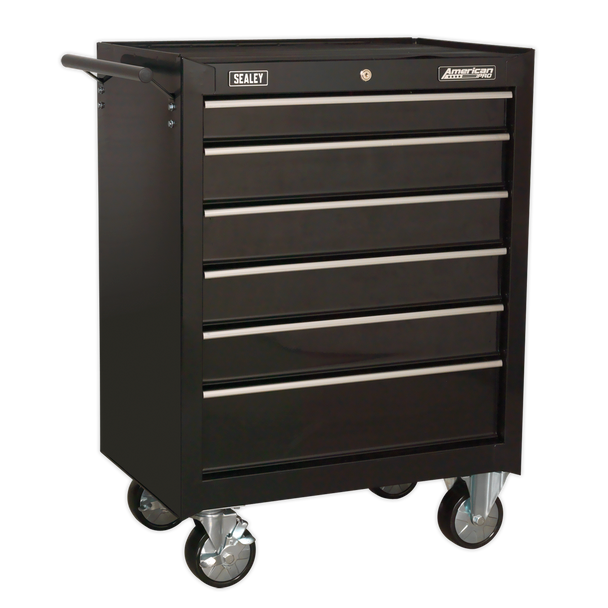 American PRO® Rollcab 6 Drawer - Black - AP226B