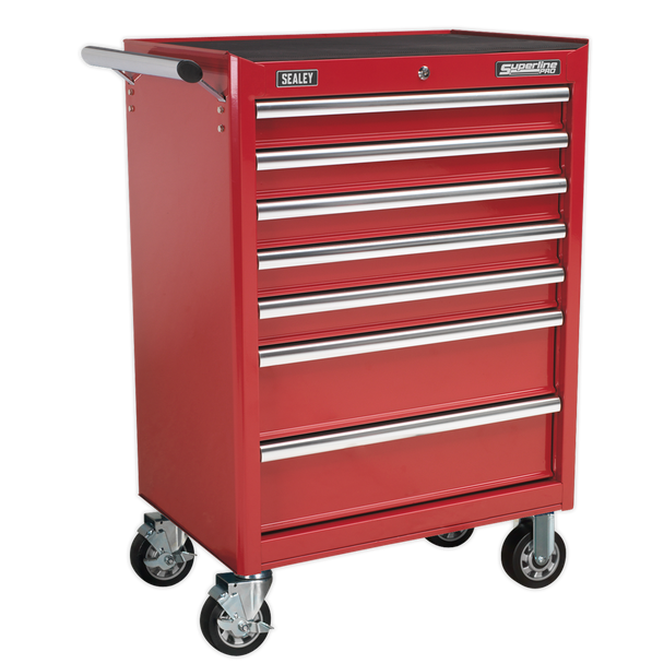 Superline PRO® Rollcab 7 Drawer - Red - AP33479