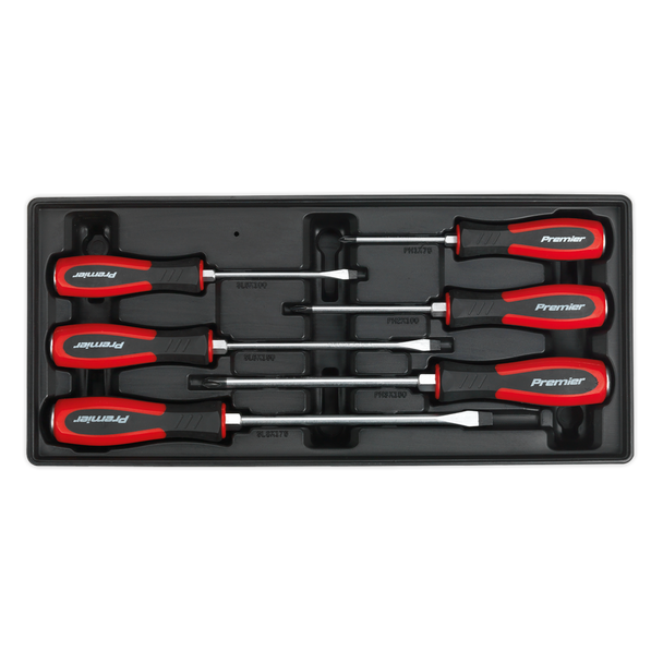 Premier Hammer-Thru Screwdriver Set with Tool Tray 6pc - TBT29