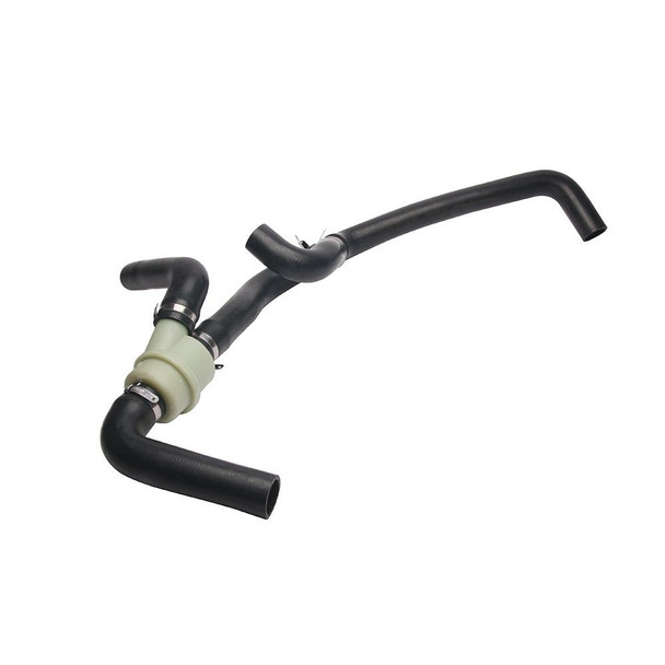 Direct Replacement Modified Thermostat Hose Kit for Freelander 1.8i Petrol, image showing the replacement engine cooling hose with connecting clamps.