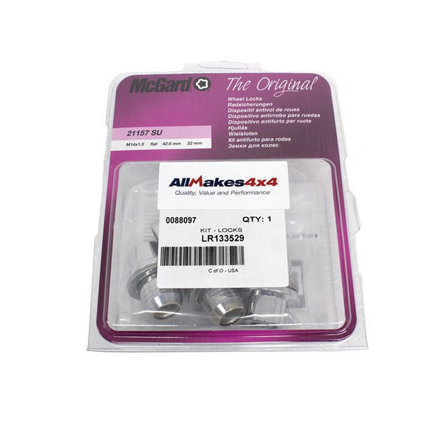 Terrafirma Locking Wheel Nut Set - Silver for Discovery 3, Discovery 4, Range Rover L322 2002 - 2009, Range Rover Sport, Defender 2020