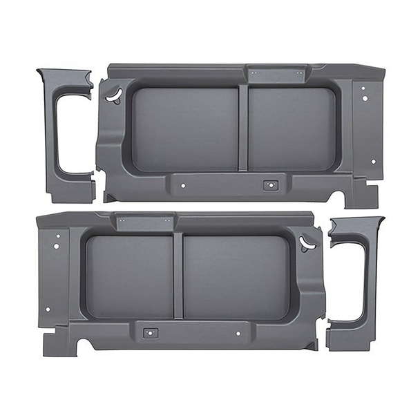 Terrafirma Window Trims - Pair / Dark Grey / Without Windows for Defender 90 - TF2735 from JGS4x4